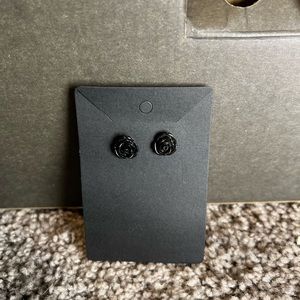 Black Rose Studs